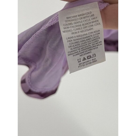 Faded Glory‎ Purple V-Neck 3/4 Sleeve Liquid Knit Pullover Blouse 3x Fairycore - Picture 7 of 12